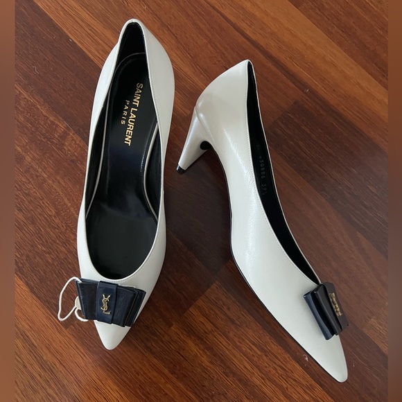 Leather Anais Bow Pumps 55 - Picture 14 of 14